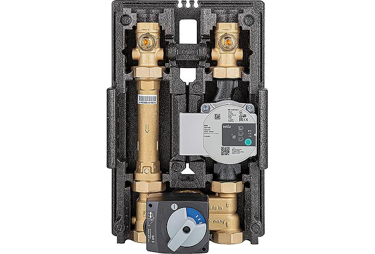 Heizkreisset Heatbloc K35 DN25(1"), 3-Temperatur-Mischer, Motor SR5, Wilo Para SC25/6-43 Heizkreisset Heatbloc K35 DN25(1"), 3-Temperatur-Mischer, Motor SR5, Wilo Para SC25/6-43