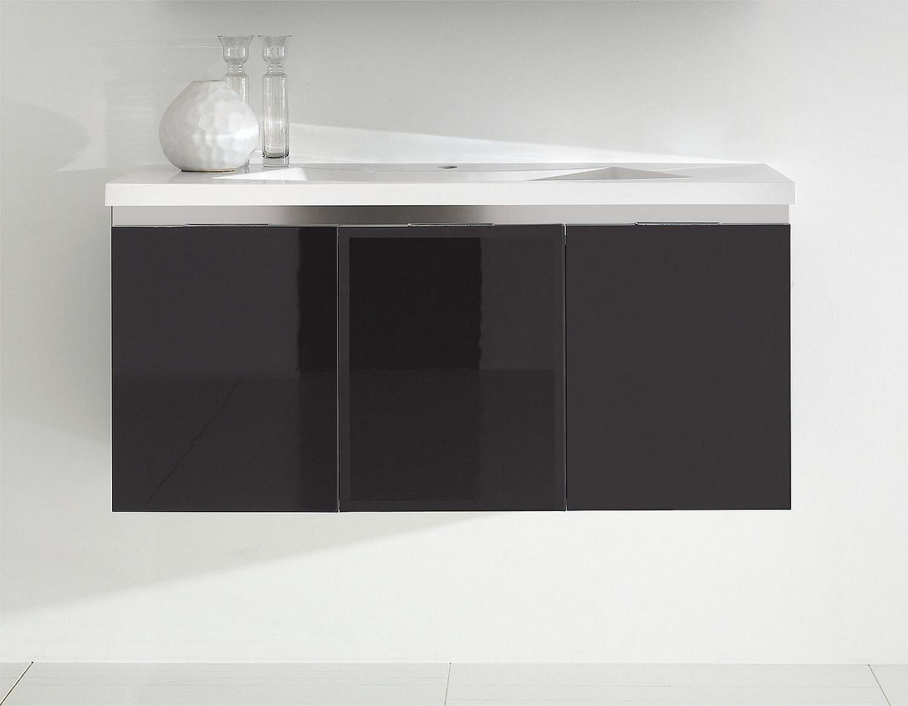 WTU+Mineralguss-WT ENOVI anthrazit Hochglanz 3 Türen 1060x535x510mm WTU+Mineralguss-WT ENOVI anthrazit Hochglanz 3 Türen 1060x535x510mm