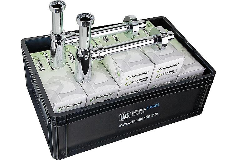 Design-Siphon, ABS verchromt, Vorteilspaket, DN32 (1 1/4") 32 x 240mm inkl. WS-Box Design-Siphon, ABS verchromt, Vorteilspaket, DN32 (1 1/4") 32 x 240mm inkl. WS-Box