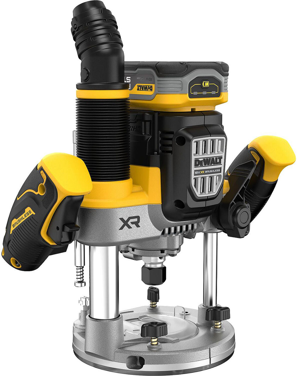 Akku-Oberfräse Dewalt DCW620H2-QW, 18 V mit 2x 5,0 Ah Powerstak Akkus und Ladegerät Akku-Oberfräse Dewalt DCW620H2-QW, 18 V mit 2x 5,0 Ah Powerstak Akkus und Ladegerät