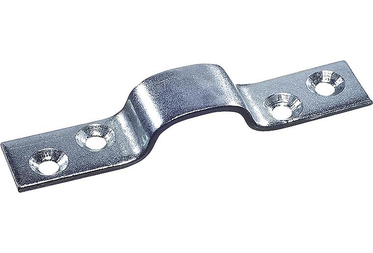 Aufhängeösen m. Schrauben verzinkt L= 80mm VPE 2 Stück Aufhängeösen m. Schrauben verzinkt L= 80mm VPE 2 Stück