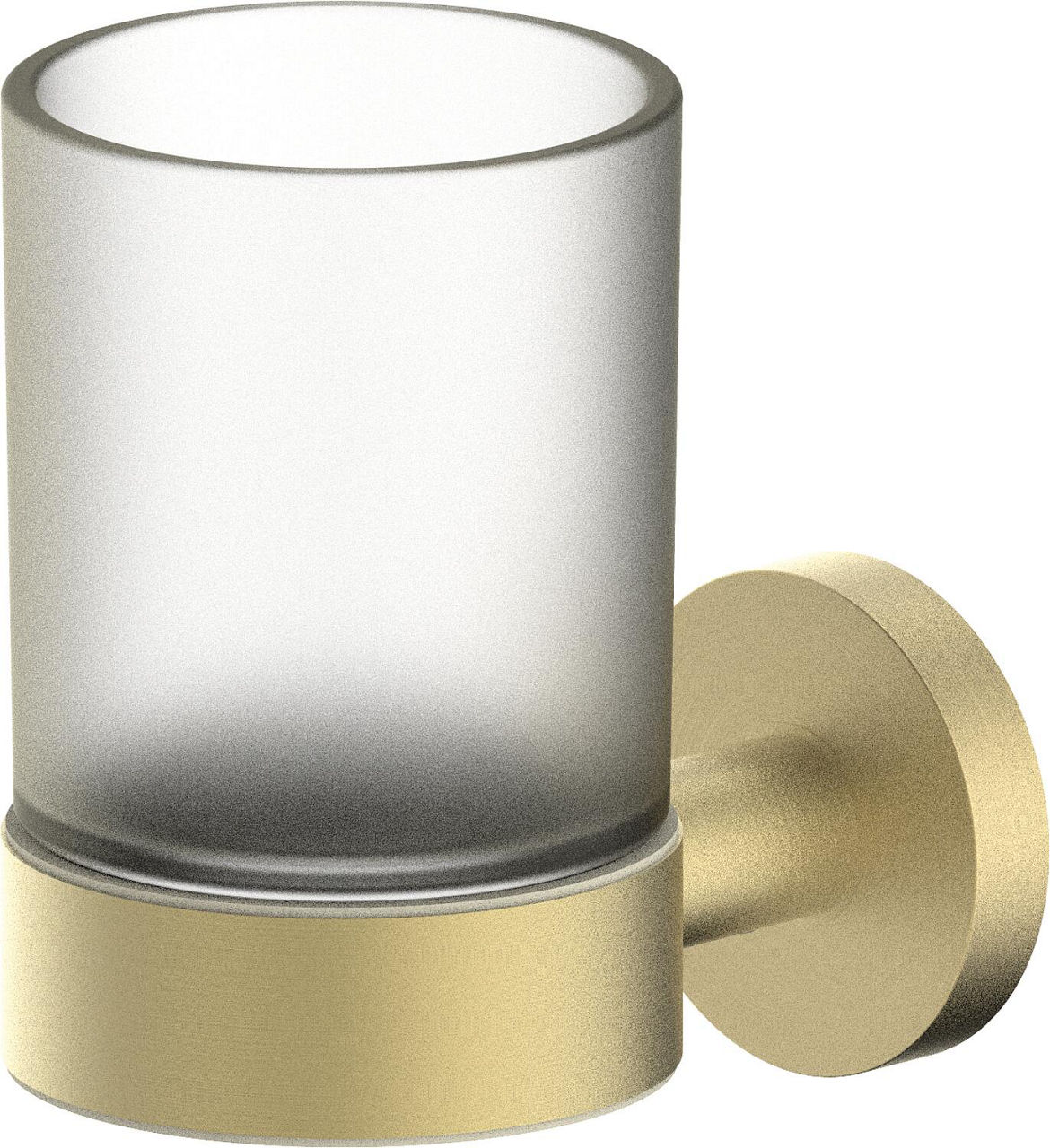Glashalter Eldrid mit Wandhalter Messing Farbe Hellbronze