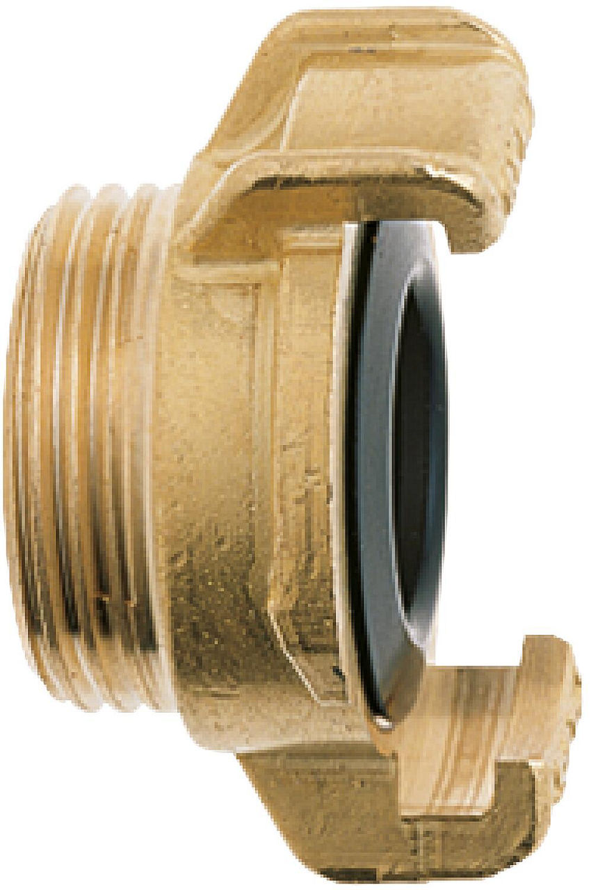 Geka plus-Gewindestück AG 11/4", Messing