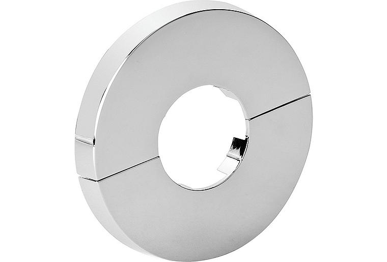 Rosette für Ventilzähler 2-teilig, verchromt Rosette für Ventilzähler 2-teilig, verchromt
