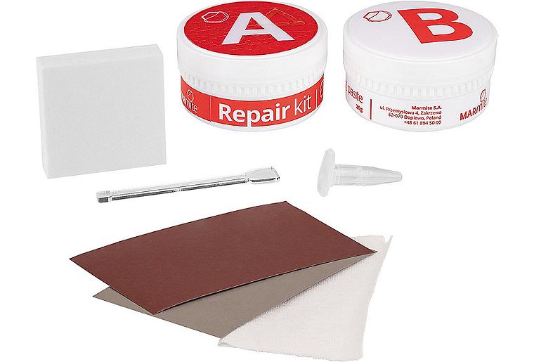 Reparaturset für Mineralguss weiß, 2 Komponenten Reparaturset für Mineralguss weiß, 2 Komponenten