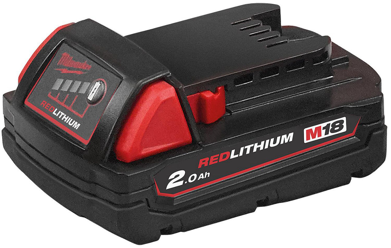 Ersatzakku Milwaukee M18B2, 18V 2.0 Ah Ersatzakku Milwaukee M18B2, 18V 2.0 Ah