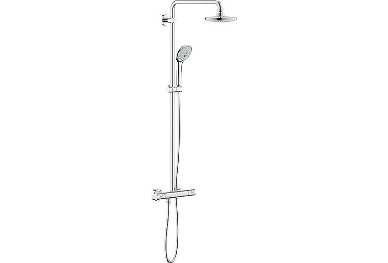 Brause-System Grohe Euphoria Handbrause, Kopfbrause Ø 180 mm und Thermostat chrom