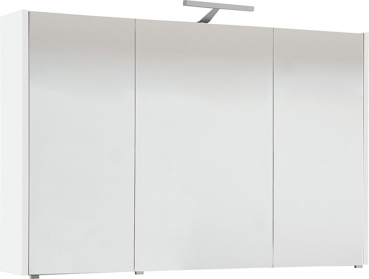 Spiegelschrank mit Beleuchtung weiß matt 3 Türen 1050x750x188mm Spiegelschrank mit Beleuchtung weiß matt 3 Türen 1050x750x188mm