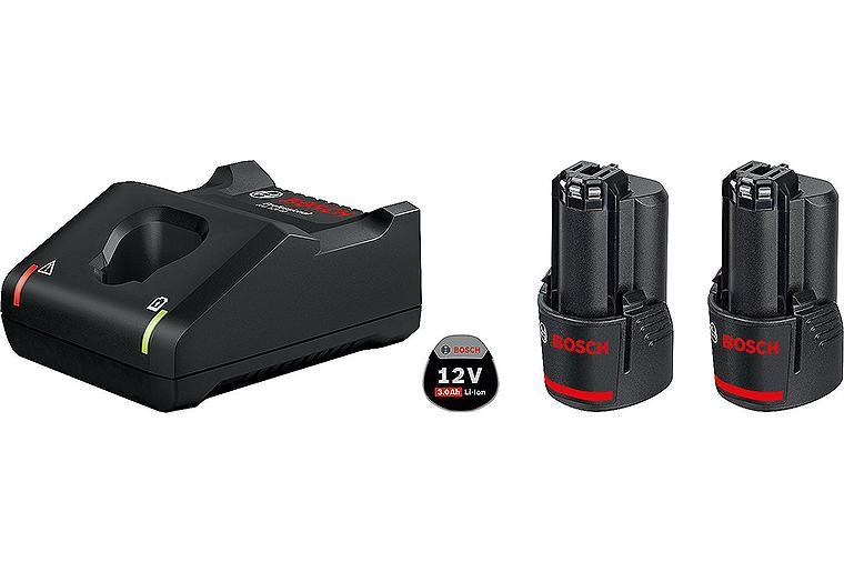 Akku-Set BOSCH 12V 2x 3,0 Ah Akkus und Ladegerät