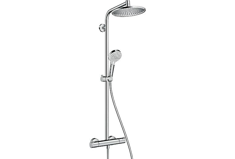 Brause-System Hansgrohe Crometta S240 Handbrause, Kopfbrause Ø 240 mm und Thermostat chrom