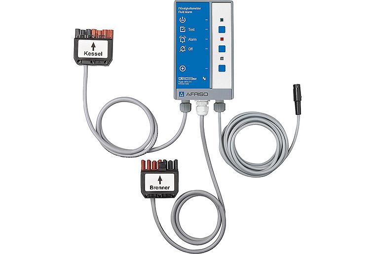 Flüssigkeits-Warnmelder AFA 11 BAS 230 V, mit Brenneranschluss-Set Flüssigkeits-Warnmelder AFA 11 BAS 230 V, mit Brenneranschluss-Set