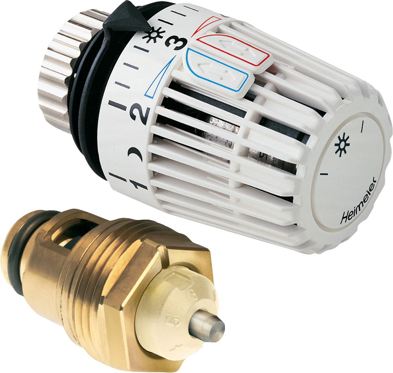 Heimeier Retro S-Set Nachrüst Thermostatkopf-Oberteil und Thermostatkopf für DN 15 Heimeier Retro S-Set Nachrüst Thermostatkopf-Oberteil und Thermostatkopf für DN 15