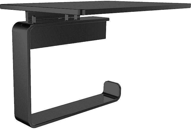 Papierhalter emco loft mit Ablage schwarz
