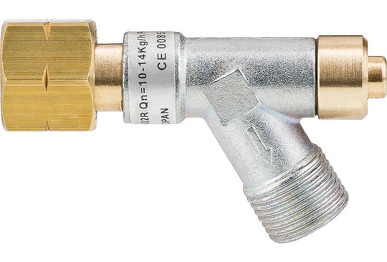 Propan-Schlauchbruchsicherung R3/8"L - 10 kg/h Propan-Schlauchbruchsicherung R3/8"L - 10 kg/h