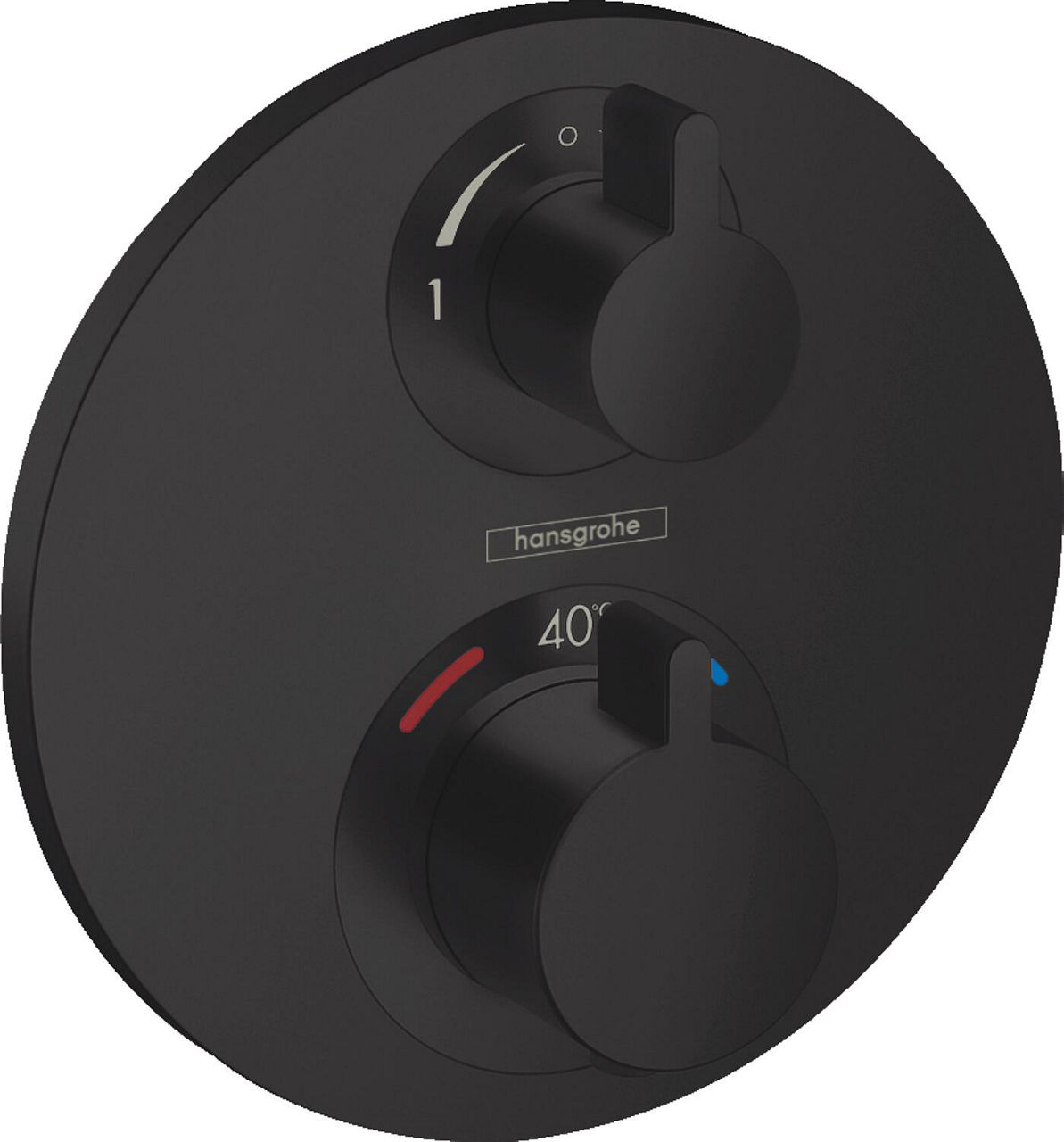 Unterputz Ecostat S Hansgrohe 2 Verbraucher mattschwarz Unterputz Ecostat S Hansgrohe 2 Verbraucher mattschwarz
