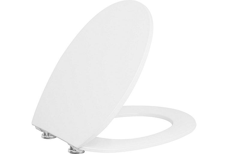 WC-Sitz Tacutu weiß, Softclose, aus Duroplast,Edelstahlscharnier WC-Sitz Tacutu weiß, Softclose, aus Duroplast,Edelstahlscharnier