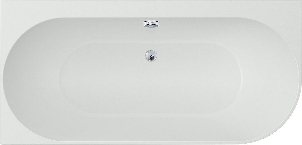 Eck-Badewanne Arnon BxHxT:1660x580x800mm Rundung rechts ohne Ablaufganitur mit Überlaufloch, Acryl weiß Eck-Badewanne Arnon BxHxT:1660x580x800mm Rundung rechts ohne Ablaufganitur mit Überlaufloch, Acryl weiß