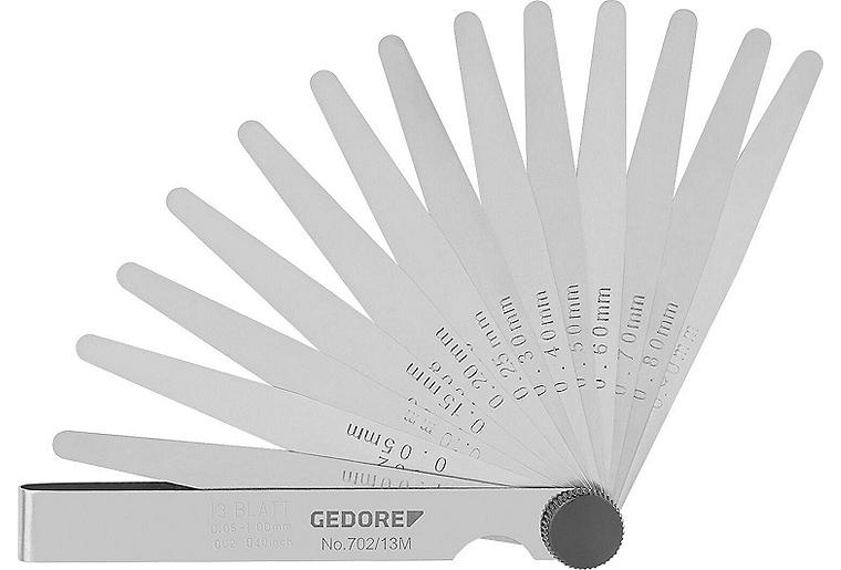 Fühlerlehrenfächer GEDORE 0,05-1,0mm Fühlerlehrenfächer GEDORE 0,05-1,0mm