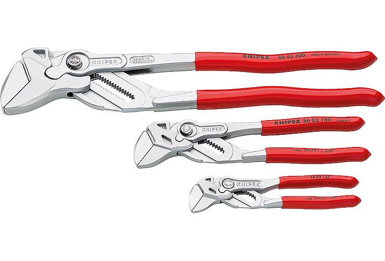 Zangenschlüssel-Satz KNIPEX 3-teilig bestehend aus je 1x 125, 180 und 300mm Zangenschlüssel-Satz KNIPEX 3-teilig bestehend aus je 1x 125, 180 und 300mm