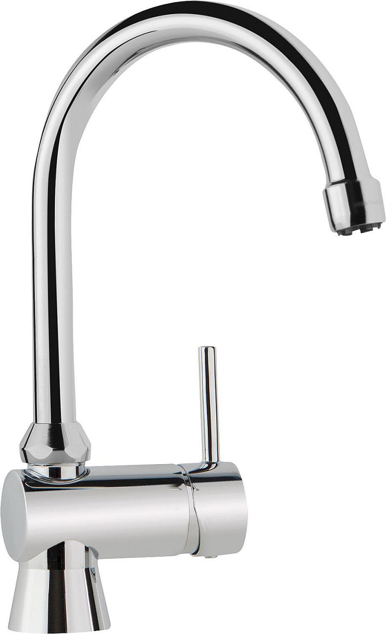 Spültischmischer KWC Kuri Basic Schwenkauslauf Ausladung 190 mm chrom Spültischmischer KWC Kuri Basic Schwenkauslauf Ausladung 190 mm chrom