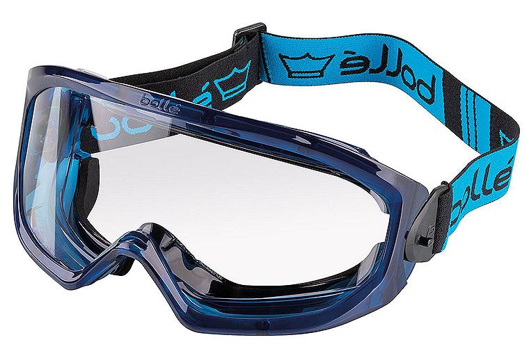 Schutzbrille SUPERBLAST, Schwarz/Blau, mit Kopfband, SUPBLFAPSI Schutzbrille SUPERBLAST, Schwarz/Blau, mit Kopfband, SUPBLFAPSI