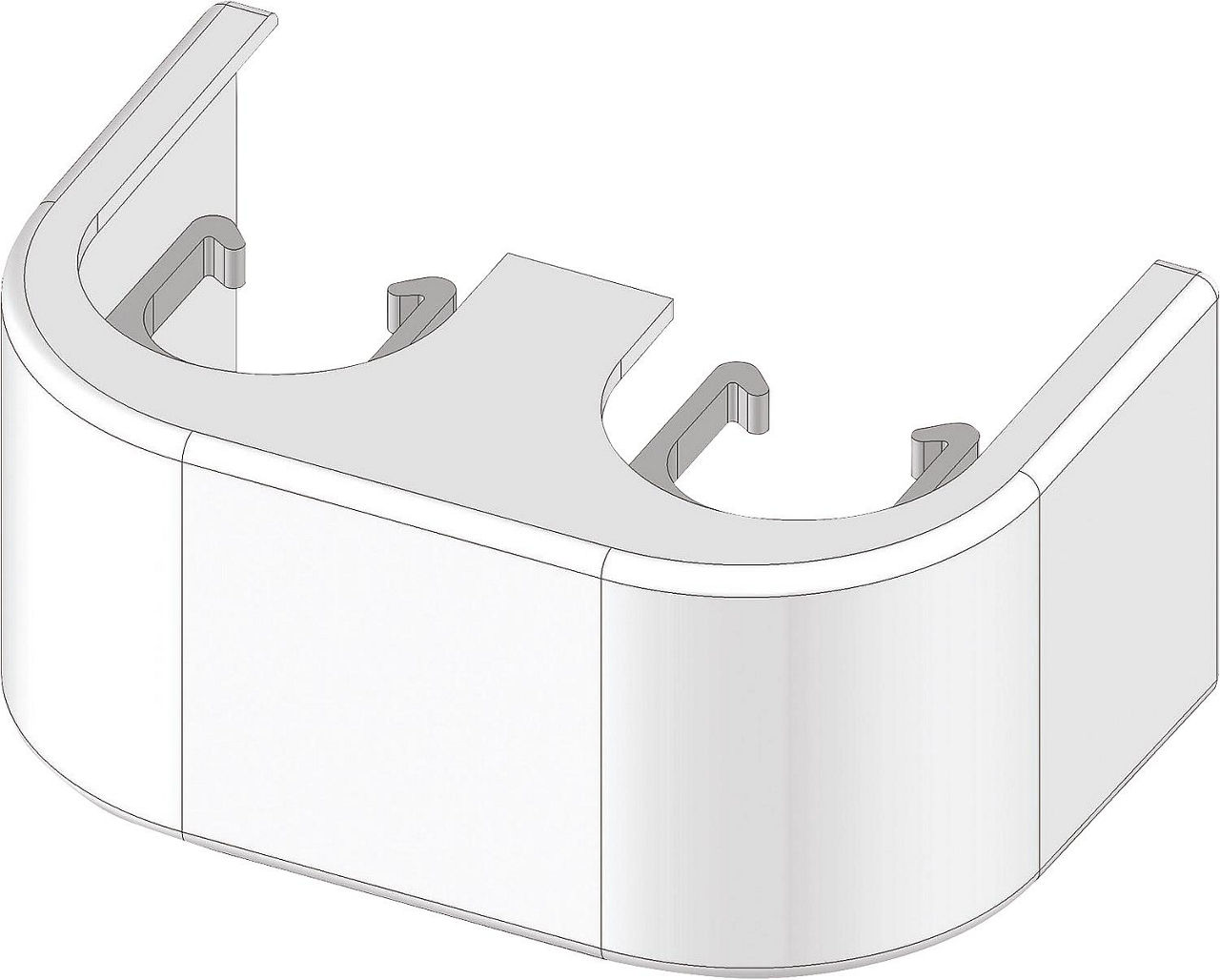 Design-Verkleidung weiss für Zweirohr-HB Eck Design-Verkleidung weiss für Zweirohr-HB Eck