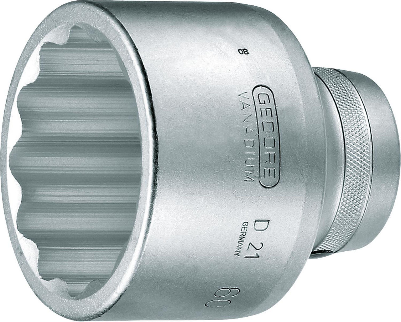 Steckschlüsseleinsatz GEDORE 1", 12-kant, kurz, SW 60 Länge 85mm