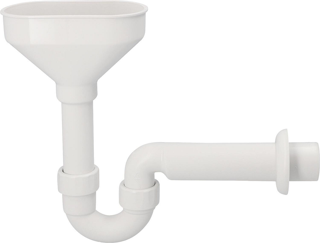 Trichtersiphon Geberit DN50 inkl. Wandrosette Trichtersiphon Geberit DN50 inkl. Wandrosette