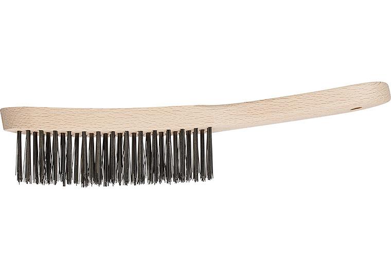 Kehlnahtbürste Pferd HBK, Stahldraht Ø 0,35 mm, 3-reihig Kehlnahtbürste Pferd HBK, Stahldraht Ø 0,35 mm, 3-reihig