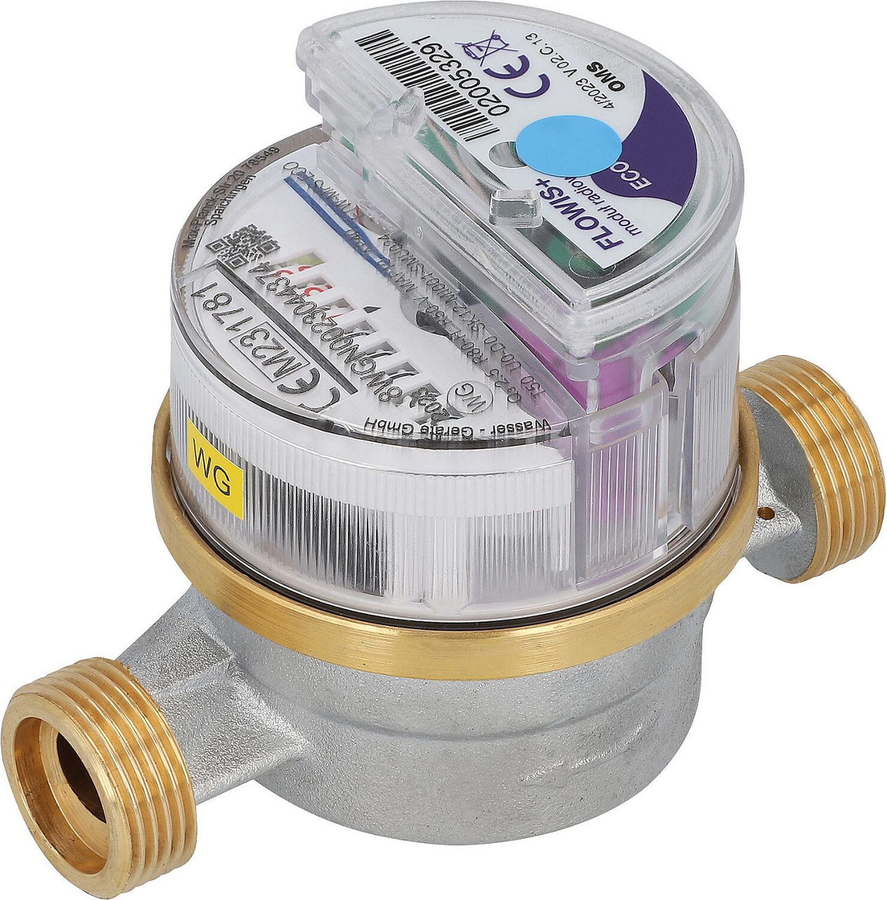 KW-Wohnungswasserzähler Flowis Qn 1,5 L 130mm DN20(3/4'') KW-Wohnungswasserzähler Flowis Qn 1,5 L 130mm DN20(3/4'')