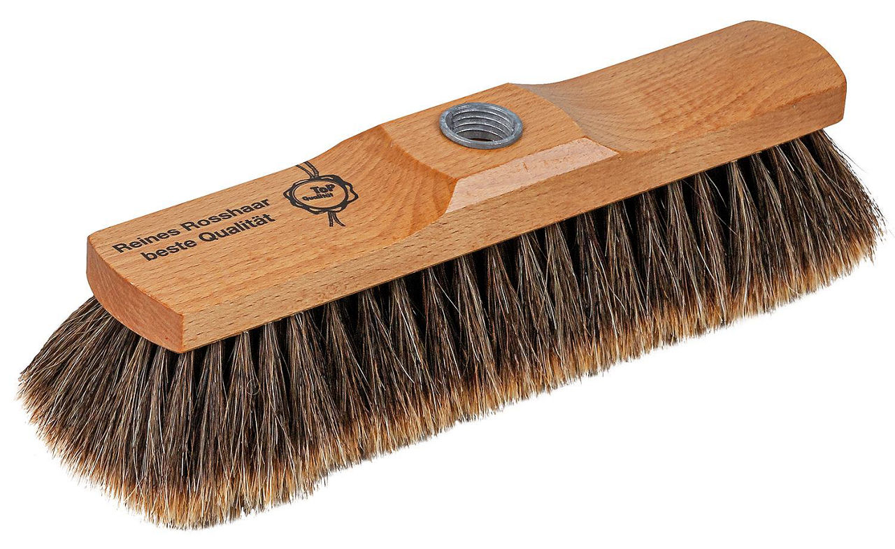Zimmerbesen, Holz 29cm, lackiert, Gewinde Zimmerbesen, Holz 29cm, lackiert, Gewinde
