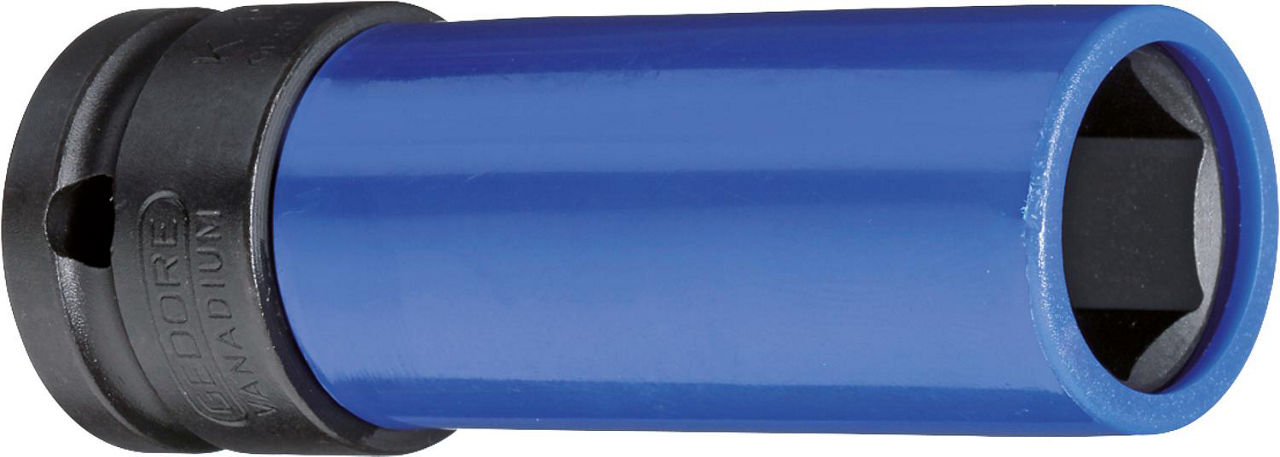 Kraftschraubereinsatz GEDORE 1/2", 6-kant, lang, SW 17 mit Schutzhülse Kraftschraubereinsatz GEDORE 1/2", 6-kant, lang, SW 17 mit Schutzhülse