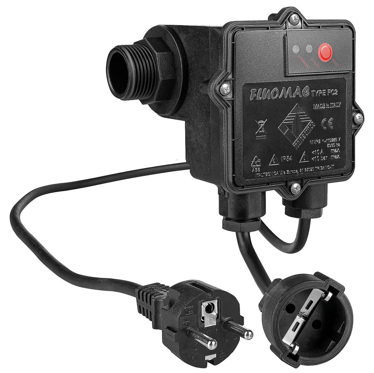 Flowmatic-Schalter mit Schuko-Stecker Flowmatic-Schalter mit Schuko-Stecker