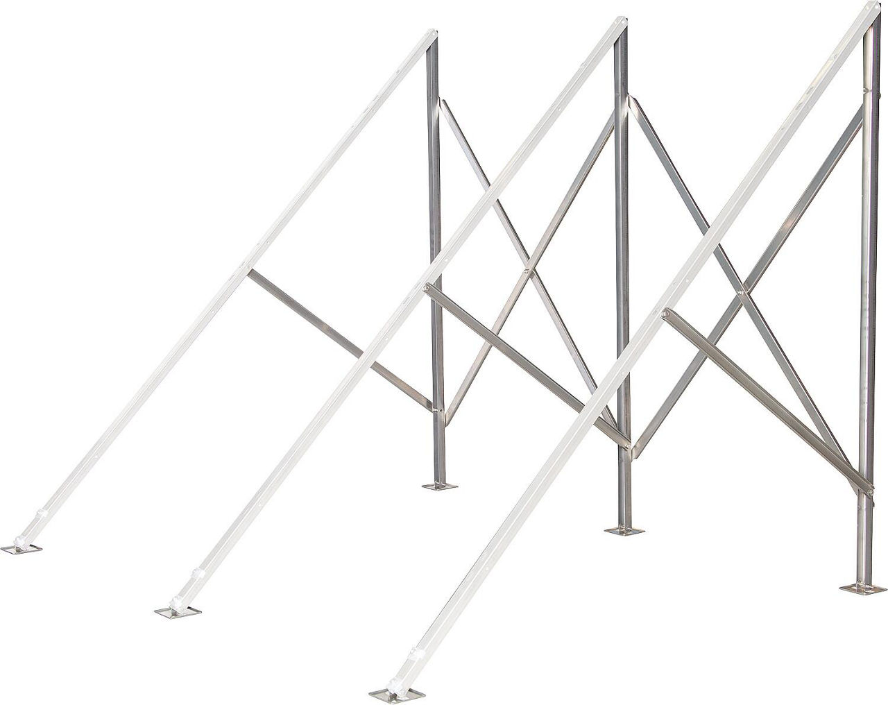 Flachdachmontageset für 1 Röhrenkollektor HP 30 Flachdachmontageset für 1 Röhrenkollektor HP 30