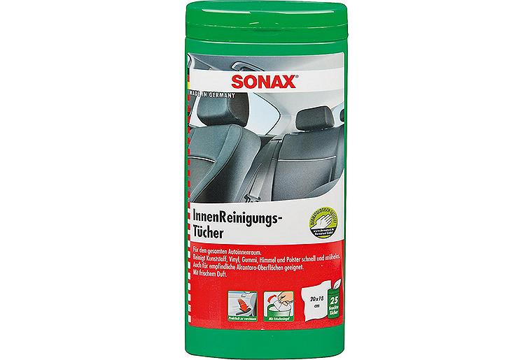 Reinigungstücher SONAX für Autoinnenraum 25 Stk. in Kunststoffbox