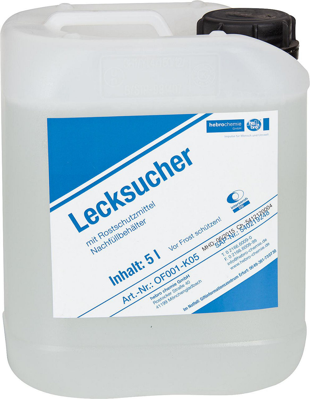 Lecksucher HEBRO CHEMIE 5l Kanister (Nachfüllbehälter)