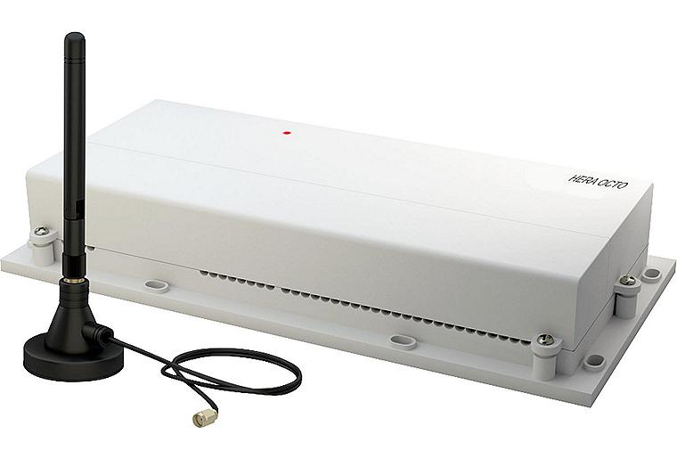 Funk-Fussbodenheizungsleiste Hera Octo, 8-Zonen 230V/AC Funk-Fussbodenheizungsleiste Hera Octo, 8-Zonen 230V/AC