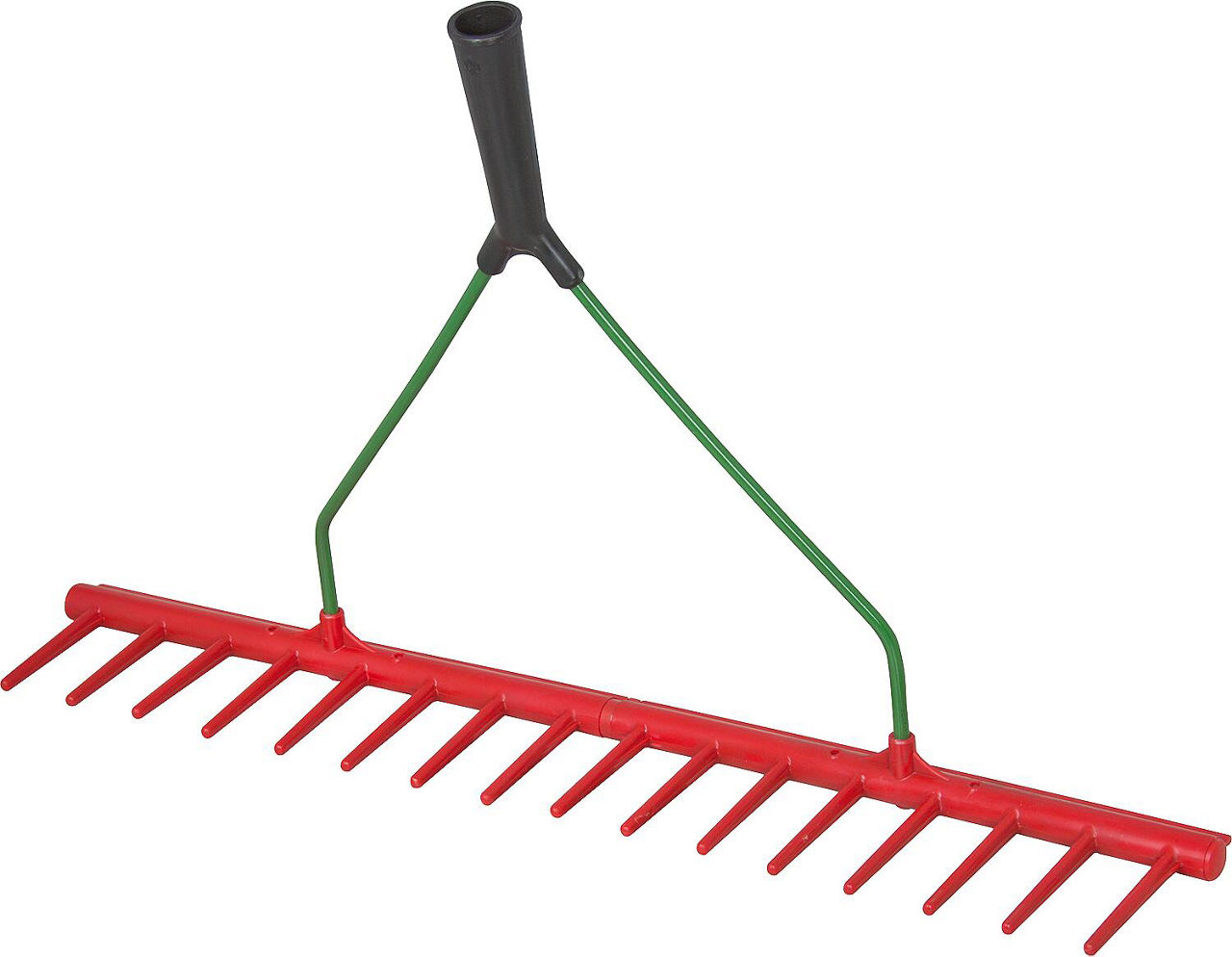 Kunststoffrechen, IDEAL 16 gerade Zinken, einseitig 640mm, ohne Stiel Kunststoffrechen, IDEAL 16 gerade Zinken, einseitig 640mm, ohne Stiel
