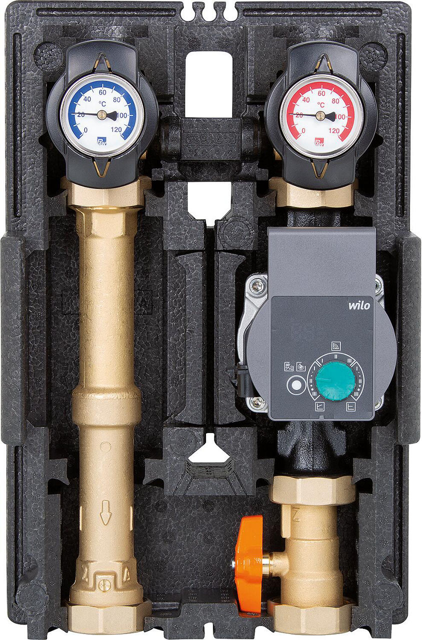 Heizkreisset K31 Heat Bloc DN 25(1"), ungemischt, Wilo Yonos PICO 25/1-6 Heizkreisset K31 Heat Bloc DN 25(1"), ungemischt, Wilo Yonos PICO 25/1-6