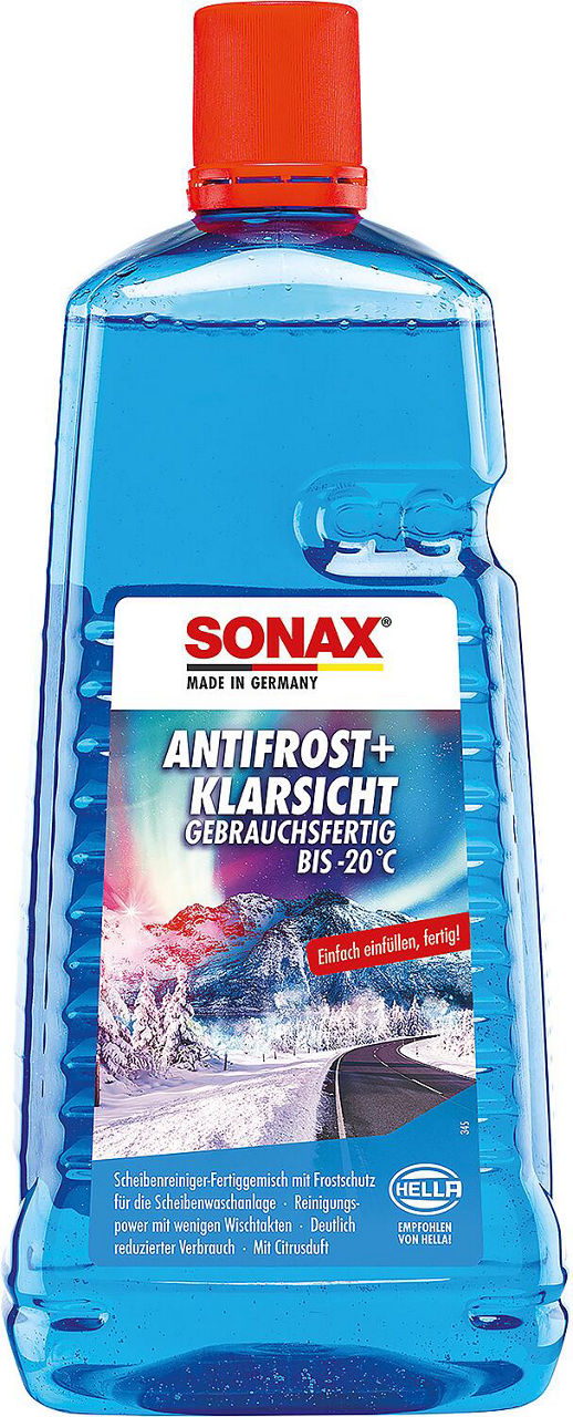 Winterscheibenreiniger SONAX AntiFrost + KlarSicht gebrauchsfertig bis -20°C Citrus 2l Flasche Winterscheibenreiniger SONAX AntiFrost + KlarSicht gebrauchsfertig bis -20°C Citrus 2l Flasche