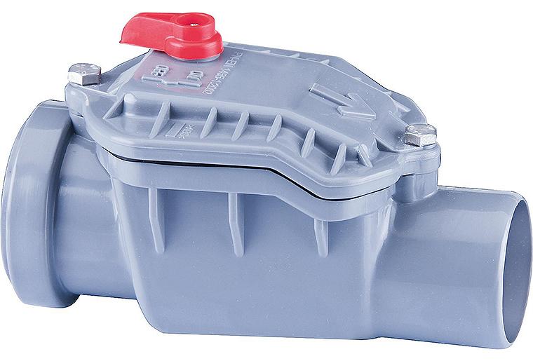 Rückstauverschluss Typ1 DN50 mit 1 Klappe und Notverschluss