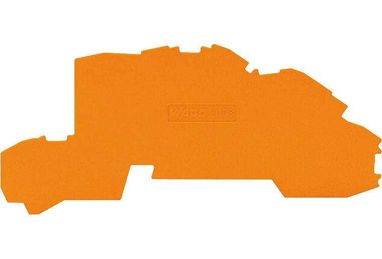 Abschluss- und Zwischenplatte 0,8 mm dick orange / VPE 25 St. Abschluss- und Zwischenplatte 0,8 mm dick orange / VPE 25 St.