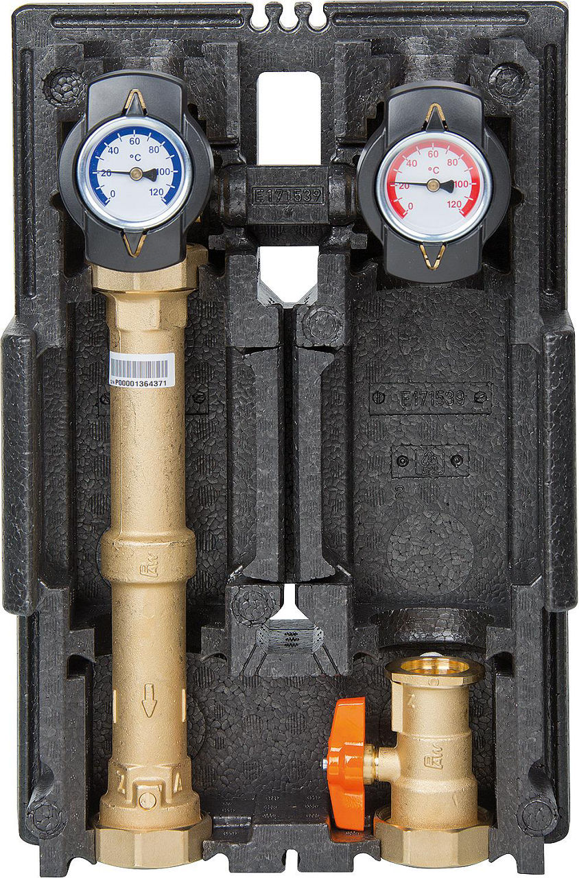 Heizkreisset K31 Heat Bloc DN 25(1") mit Isolierung ohne Pumpe Heizkreisset K31 Heat Bloc DN 25(1") mit Isolierung ohne Pumpe