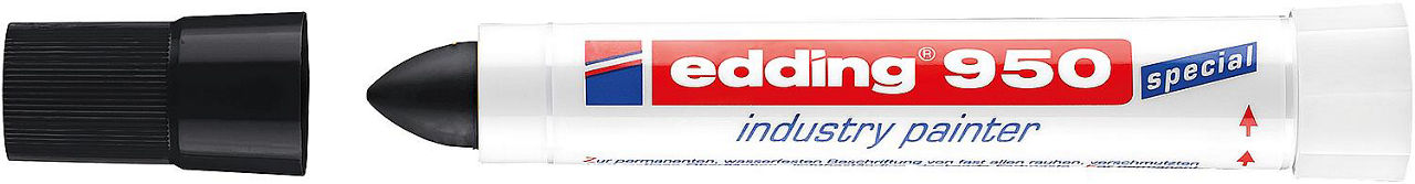 Pastenmarker Industrie Edding 950 schwarz