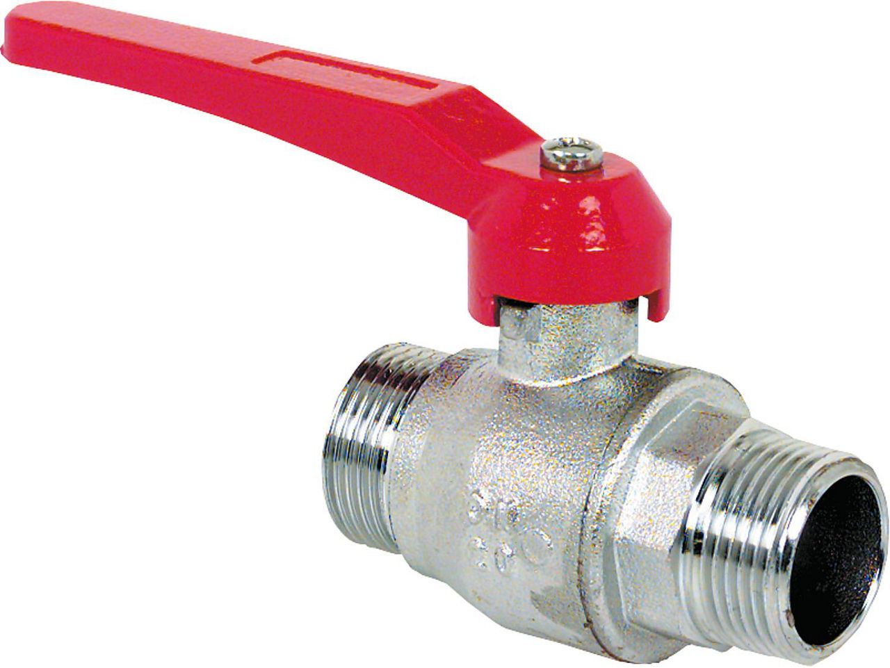 Kugelhahn Messing PN20 voller Durchgang R 1/2"AGxAG