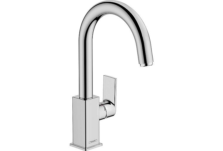 Waschtischmischer Hansgrohe 210 Vernis Shape Ausladung 166 chrom Schwenkauslauf Waschtischmischer Hansgrohe 210 Vernis Shape Ausladung 166 chrom Schwenkauslauf