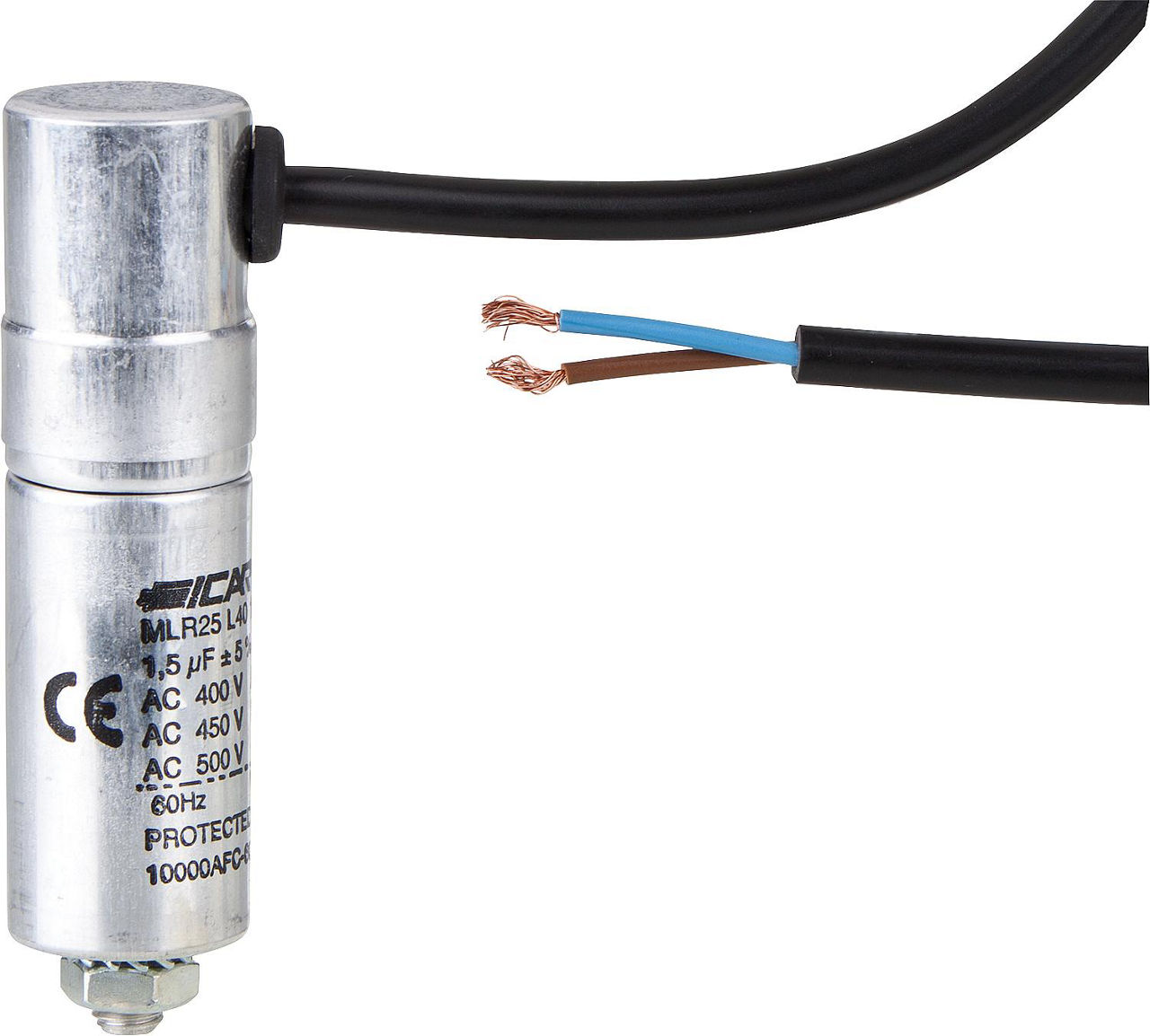 Kondensatoren - 3 für Motoren u. Umwälzpumpen bis 400 Volt MLR 25 L4030 3063 J/C mit Kabel