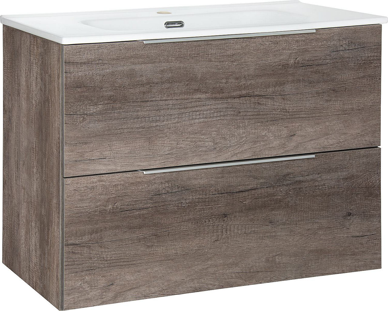 WTU+Mineralguss-WT Bali, Chateau Eiche, 2 Auszüge, 810x620x460mm