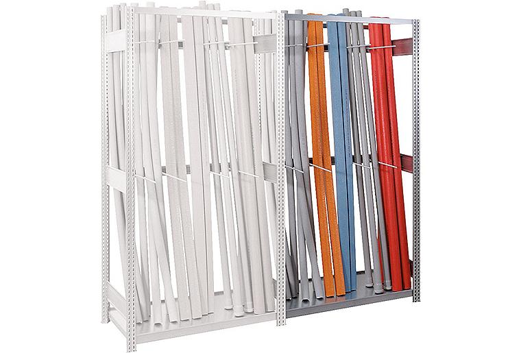 Langgut-Anbauregal BERT mit Stahlfachboden Fachlast 150kg HxBxT 2000x1005x500mm