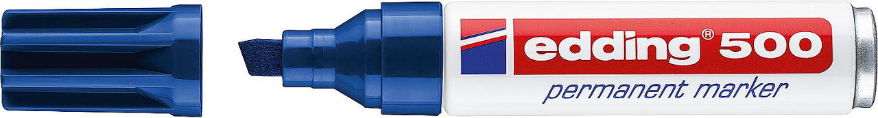 edding Permanentmarker 500 blau Strichbreite 2 - 7 mm Keilspitze edding Permanentmarker 500 blau Strichbreite 2 - 7 mm Keilspitze